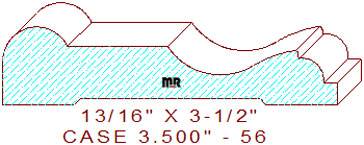 Door/Window Casing 3-1/2" - 56 Door/Window Casing 3-1/2" - 56