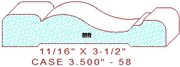 Door/Window Casing 3-1/2" - 58
