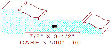 Door/Window Casing 3-1/2" - 60 Door/Window Casing 3-1/2" - 60