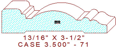 Door/Window Casing 3-1/2" - 71 Door/Window Casing 3-1/2" - 71