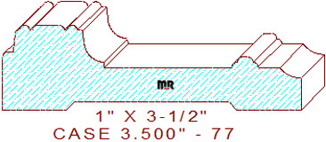 Door/Window Casing 3-1/2" - 77 Door/Window Casing 3-1/2" - 77