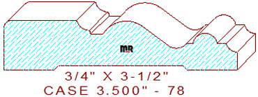 Door/Window Casing 3-1/2" - 78 Door/Window Casing 3-1/2" - 78