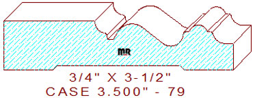 Door/Window Casing 3-1/2" - 79 Door/Window Casing 3-1/2" - 79