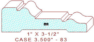 Door/Window Casing 3-1/2" - 83 Door/Window Casing 3-1/2" - 83
