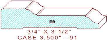 Door/Window Casing 3-1/2" - 91