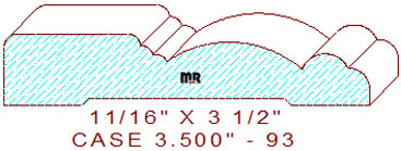 Door/Window Casing 3-1/2" - 93 Door/Window Casing 3-1/2" - 93