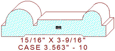 Door/Window Casing 3-9/16" - 10 Door/Window Casing 3-9/16" - 10