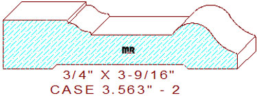 Door/Window Casing 3-9/16" - 2 Door/Window Casing 3-9/16" - 2