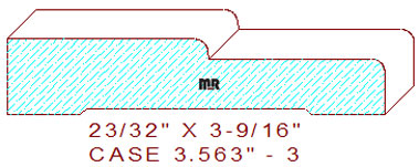 Door/Window Casing 3-9/16" - 3 Door/Window Casing 3-9/16" - 3