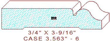 Door/Window Casing 3-9/16" - 6