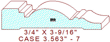 Door/Window Casing 3-9/16" - 7