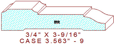 Door/Window Casing 3-9/16" - 9 Door/Window Casing 3-9/16" - 9