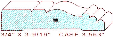 Door/Window Casing 3-9/16" Door/Window Casing 3-9/16"