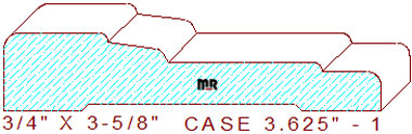 Door/Window Casing 3-5/8" - 1 Door/Window Casing 3-5/8" - 1