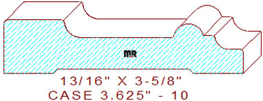 Door/Window Casing 3-5/8" - 10 Door/Window Casing 3-5/8" - 10