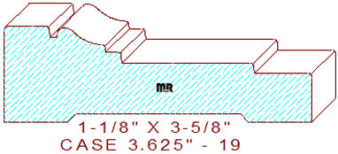 Door/Window Casing 3-5/8" - 19 Door/Window Casing 3-5/8" - 19