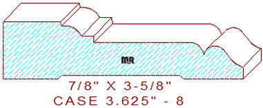 Door/Window Casing 3-5/8" - 8 Door/Window Casing 3-5/8" - 8