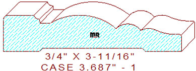 Door/Window Casing 3-11/16" - 1 Door/Window Casing 3-11/16" - 1