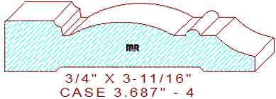 Door/Window Casing 3-11/16" - 4 Door/Window Casing 3-11/16" - 4