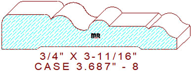 Door/Window Casing 3-11/16" - 8