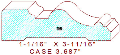 Door/Window Casing 3-11/16" Door/Window Casing 3-11/16"