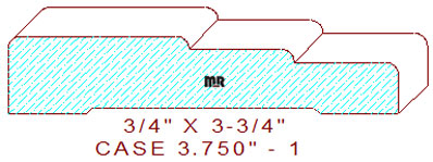 Door/Window Casing 3-3/4" - 1 Door/Window Casing 3-3/4" - 1