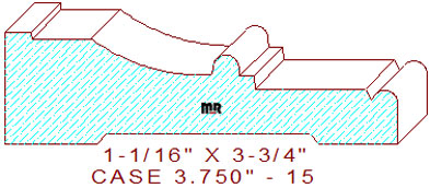 Door/Window Casing 3-3/4" - 15 Door/Window Casing 3-3/4" - 15