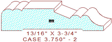 Door/Window Casing 3-3/4" - 2 Door/Window Casing 3-3/4" - 2