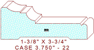 Door/Window Casing 3-3/4" - 22 Door/Window Casing 3-3/4" - 22