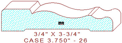 Door/Window Casing 3-3/4" - 26 Door/Window Casing 3-3/4" - 26