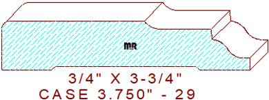 Door/Window Casing 3-3/4" - 29 Door/Window Casing 3-3/4" - 29