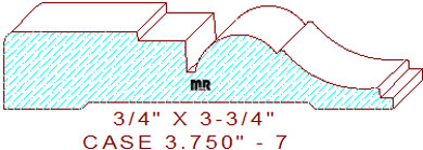 Door/Window Casing 3-3/4" - 7 Door/Window Casing 3-3/4" - 7