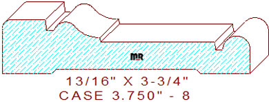 Door/Window Casing 3-3/4" - 8 Door/Window Casing 3-3/4" - 8