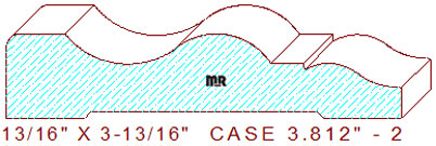 Door/Window Casing 3-13/16" - 2 Door/Window Casing 3-13/16" - 2
