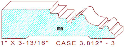 Door/Window Casing 3-13/16" - 3 Door/Window Casing 3-13/16" - 3