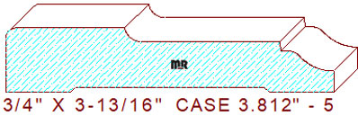 Door/Window Casing 3-13/16" - 5 Door/Window Casing 3-13/16" - 5