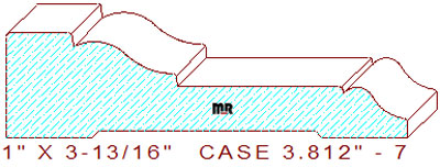 Door/Window Casing 3-13/16" - 7 Door/Window Casing 3-13/16" - 7