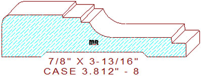 Door/Window Casing 3-13/16" - 8 Door/Window Casing 3-13/16" - 8