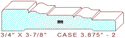 Door/Window Casing 3-7/8" - 2 Door/Window Casing 3-7/8" - 2