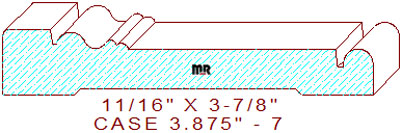 Door/Window Casing 3-7/8" - 7 Door/Window Casing 3-7/8" - 7