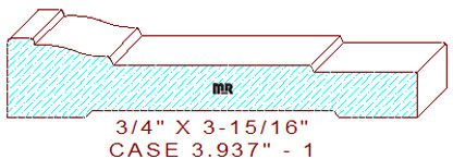 Door/Window Casing 3-15/16" - 1 Door/Window Casing 3-15/16" - 1