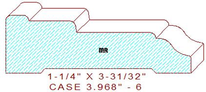 Door/Window Casing 3-31/32" - 6