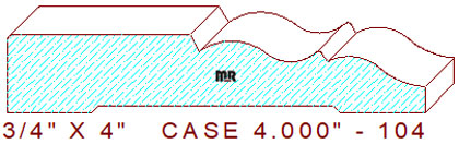 Door/Window Casing 4" - 104 Door/Window Casing 4" - 104