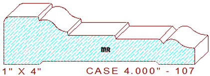 Door/Window Casing 4" - 107 Door/Window Casing 4" - 107