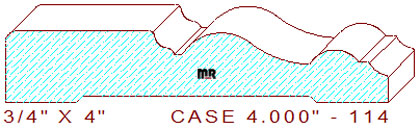 Door/Window Casing 4" - 114 Door/Window Casing 4" - 114