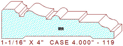 Door/Window Casing 4" - 119 Door/Window Casing 4" - 119