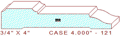 Door/Window Casing 4" - 121