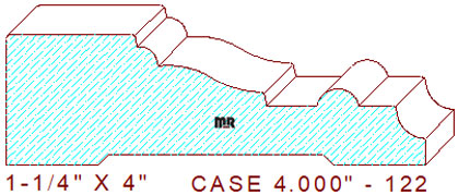 Door/Window Casing 4" - 122 Door/Window Casing 4" - 122