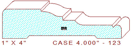 Door/Window Casing 4" - 123 Door/Window Casing 4" - 123