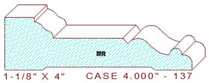Door/Window Casing 4" - 137 Door/Window Casing 4" - 137